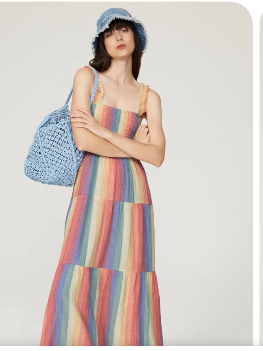 Marine Layer Selene Maxi Double Cloth Dress